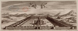 Echmiadzin (three churches) Illustration from Six Voyages of Jean-Baptiste Tavernier, 1676